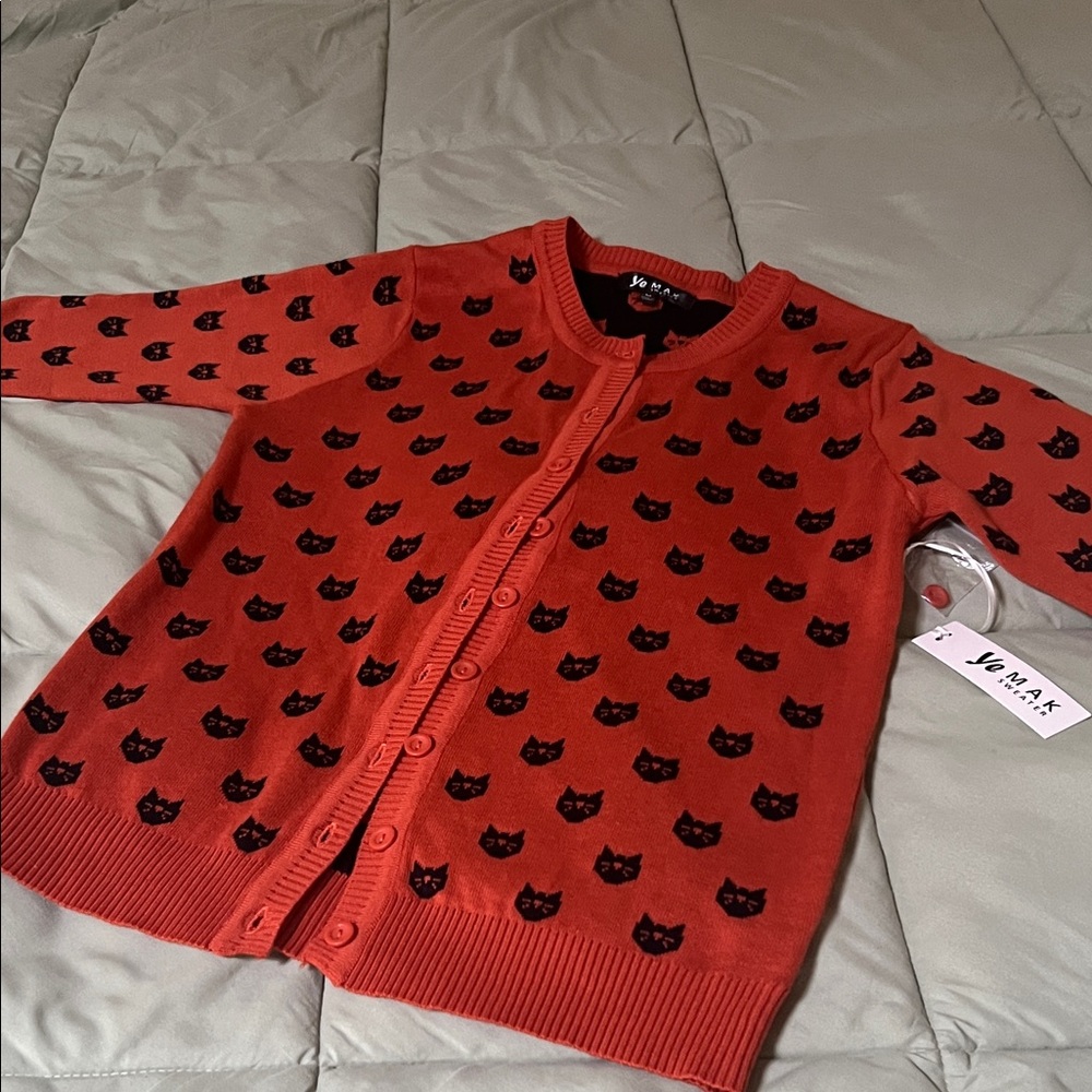 YEMAK Women's Knit Cardigan Sweater – 3/4 Sleeve Button Down Crewneck - Picture 2 of 9